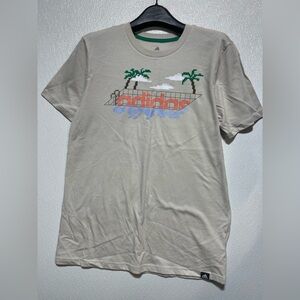 5/$25 Adidas Beige Graphic Men's Tee